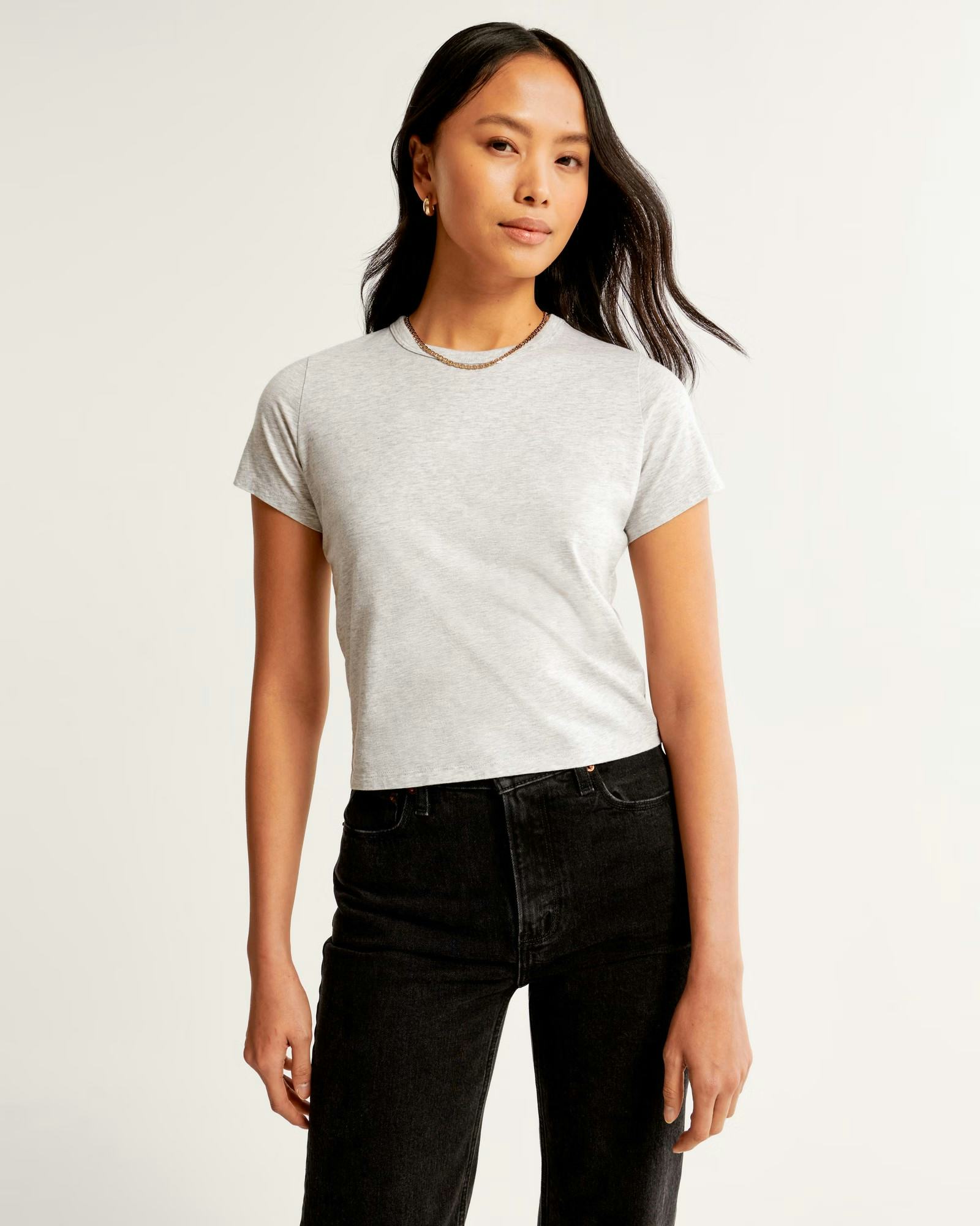  Essential Polished Body-Skimming Tee