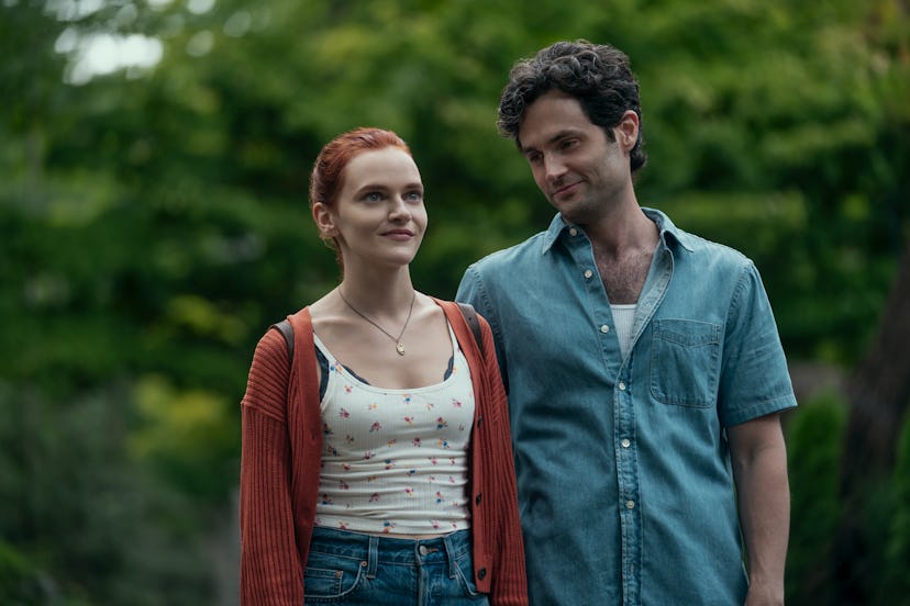 Bronte and Joe in the You finale. Photo via Netflix