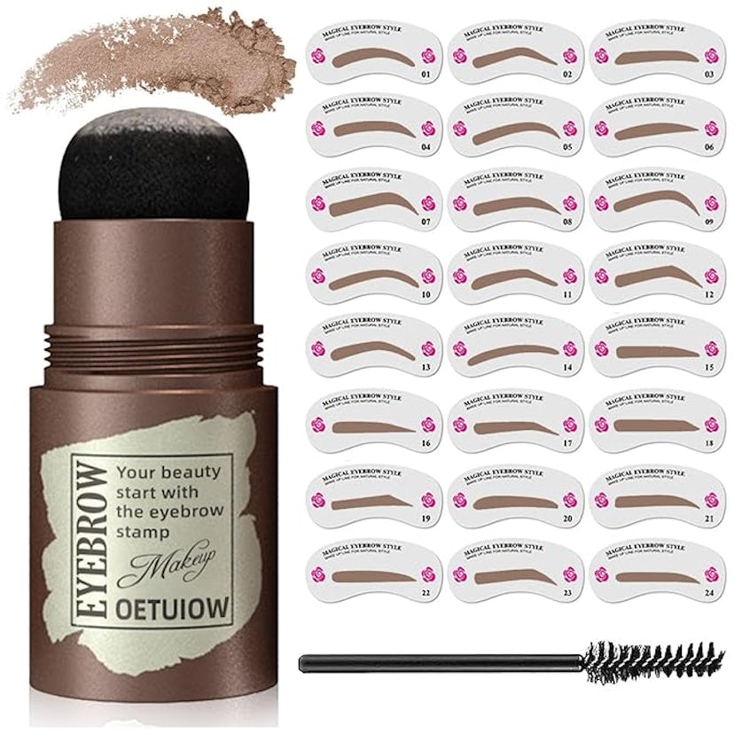 OETUIOW Eyebrow Stamp and Stencil Kit