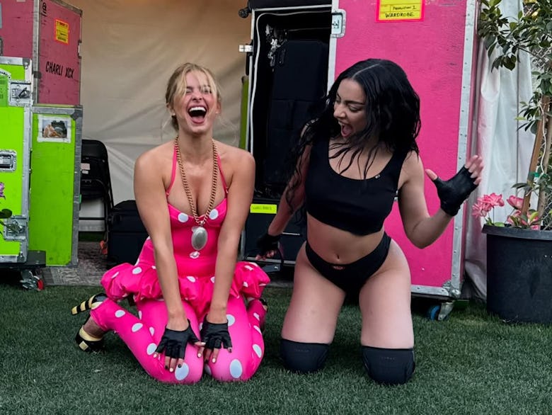 Charli XCX and Addison Rae at Coachella