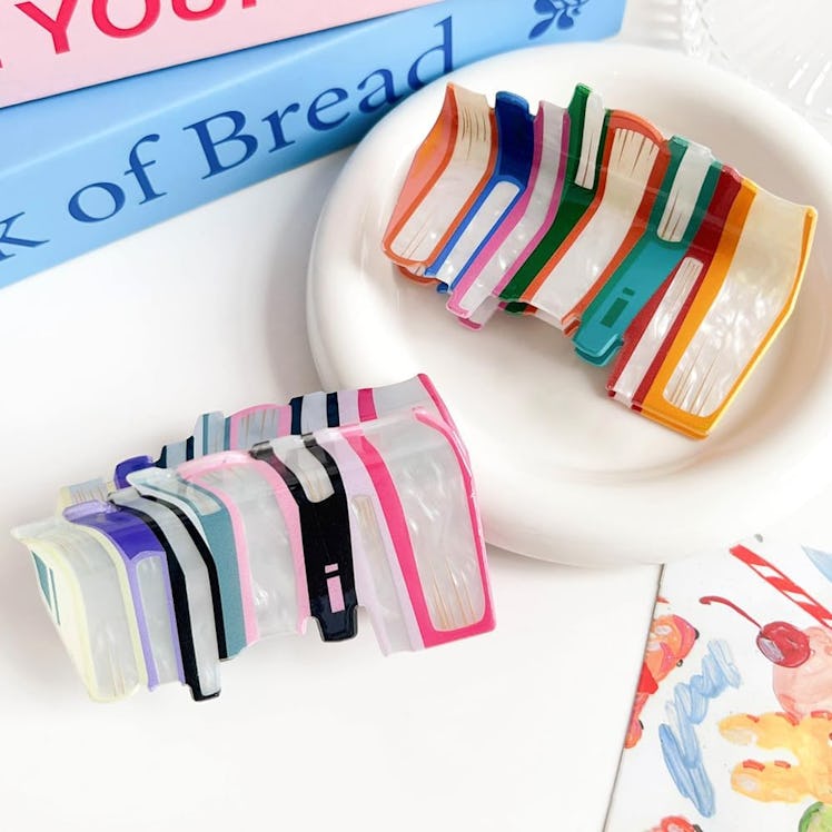 BESALECK Book Hair Claw Clips (2-Pack)