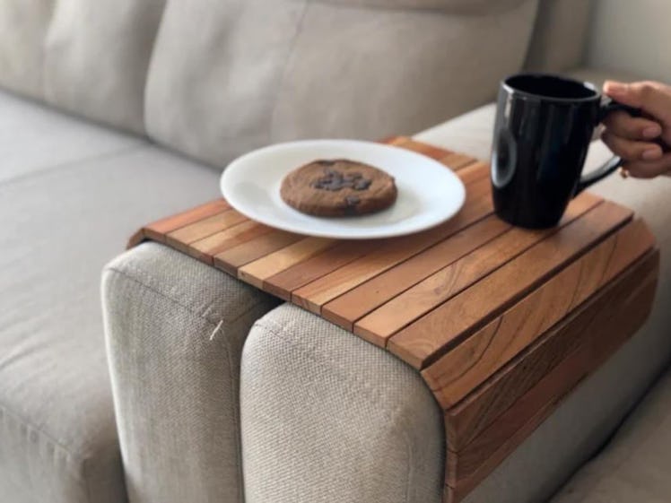 Vesta Homes Wood Sofa Armrest Tray