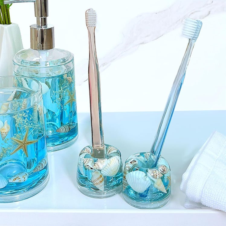 FONMY Mini Toothbrush Holder Stand (Set of 2) 