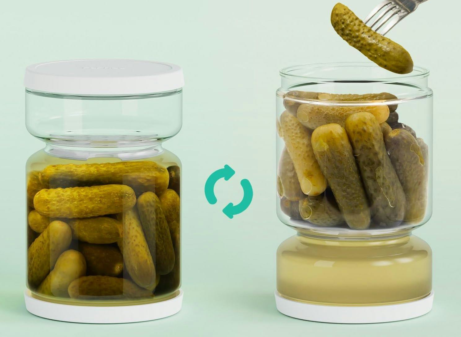 ForTiday Pickle and Olive Strainer Container