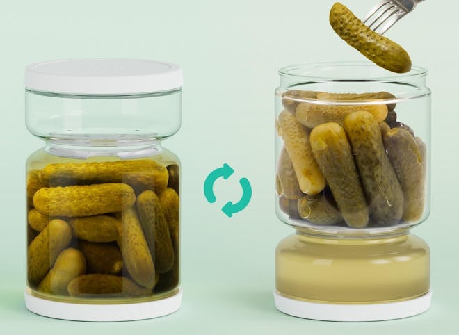 ForTiday Pickle and Olive Strainer Container