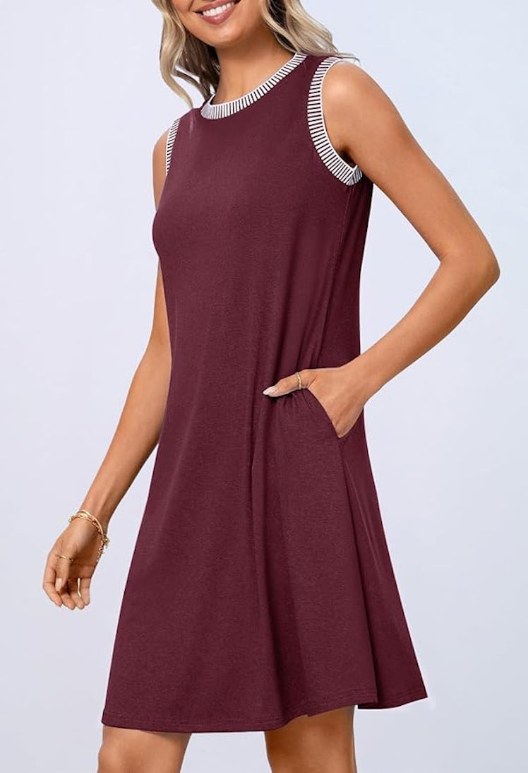 MEROKEETY Mini Swing Dress