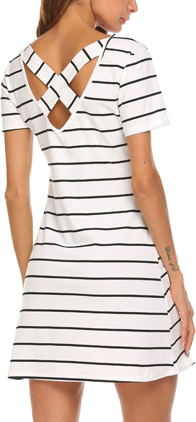 Feager Crisscross T-Shirt Dress