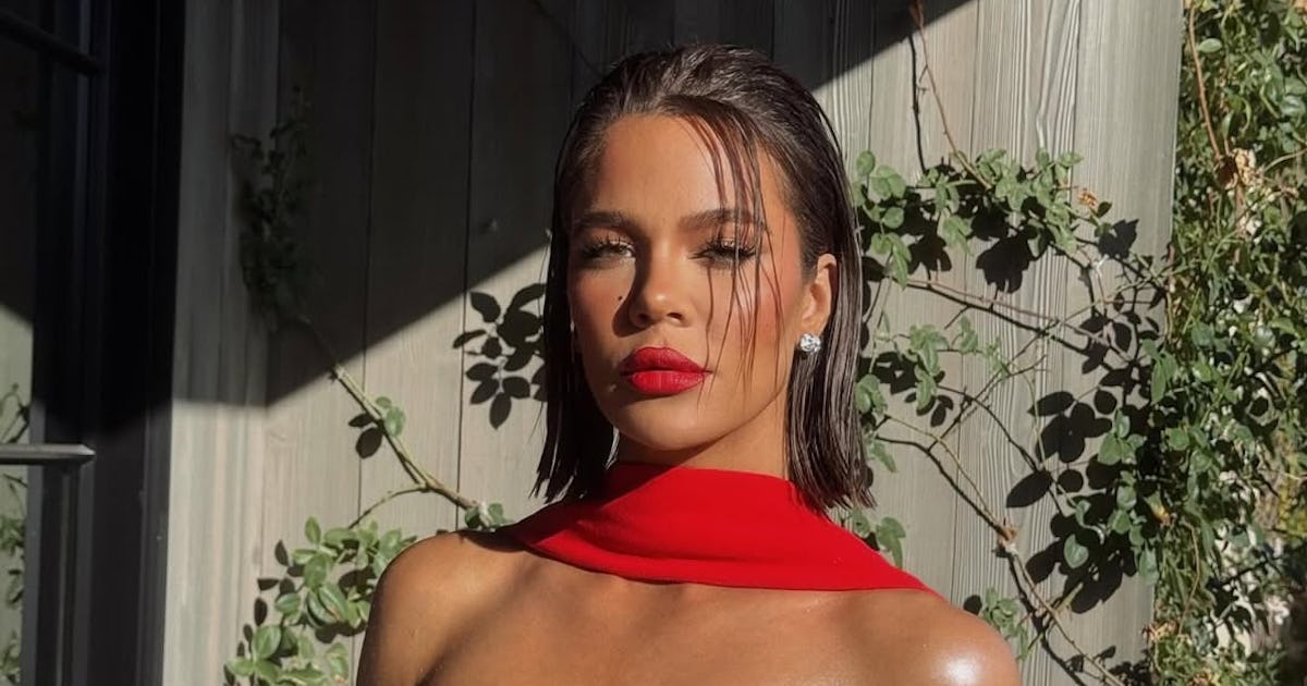 Khloe Kardashian's Skittles-Style French Mani Is Pastel Perfection