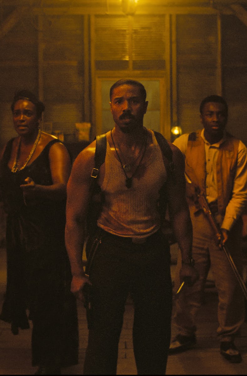 Jayme Lawson, Wunmi Mosaku, Michael B. Jordan, Miles Caton, and Li Jun Li in Sinners