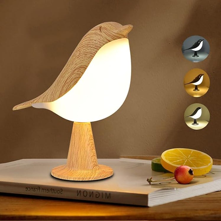 Xhope4u Cordless Bedside Bird Lamp