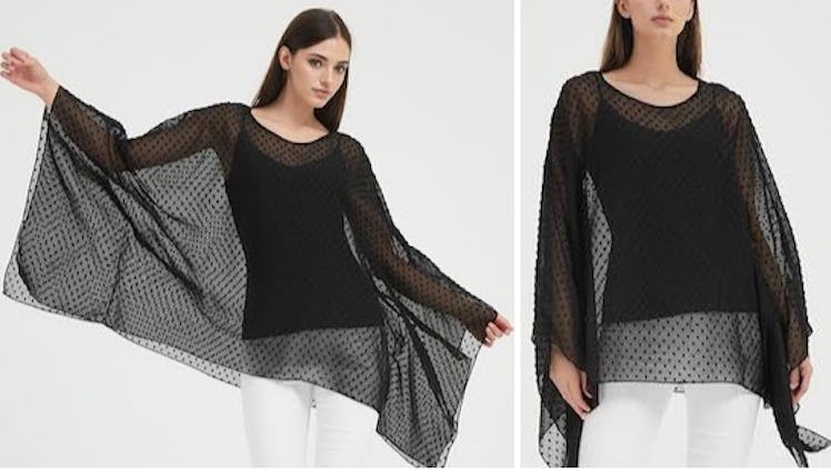 Wiiiwish Chiffon Poncho Wrap
