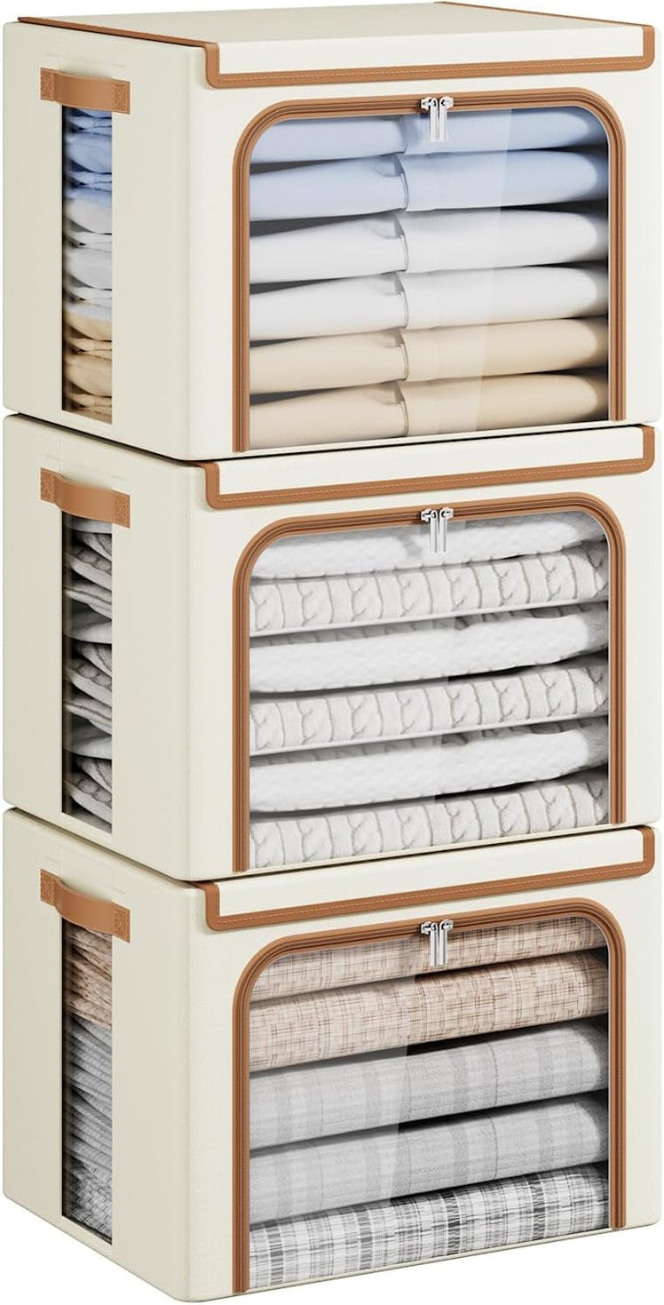 Yecaye Clothes Storage Bins (3-Pack)