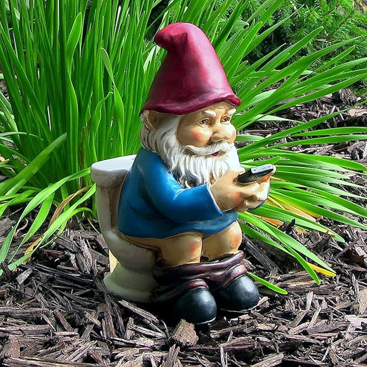 Sunnydaze Cody The Funny Garden Gnome 