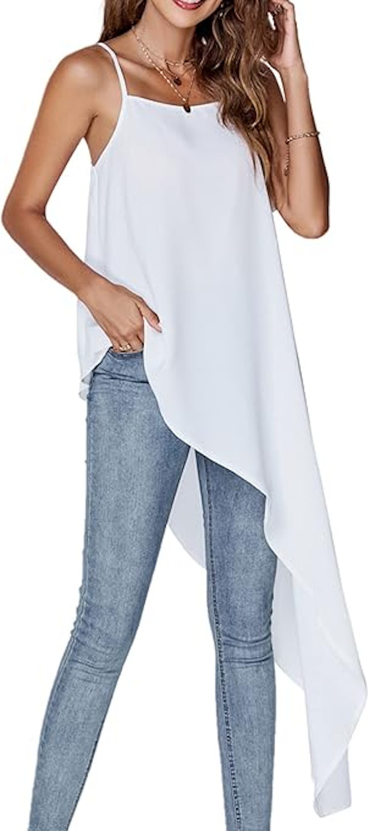 Umenlele Long Asymmetrical Cami
