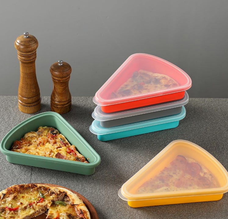 KEVJES Pizza Slice Storage Container (2-Pack)