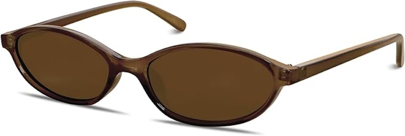 GUVIVI Retro Oval Sunglasses