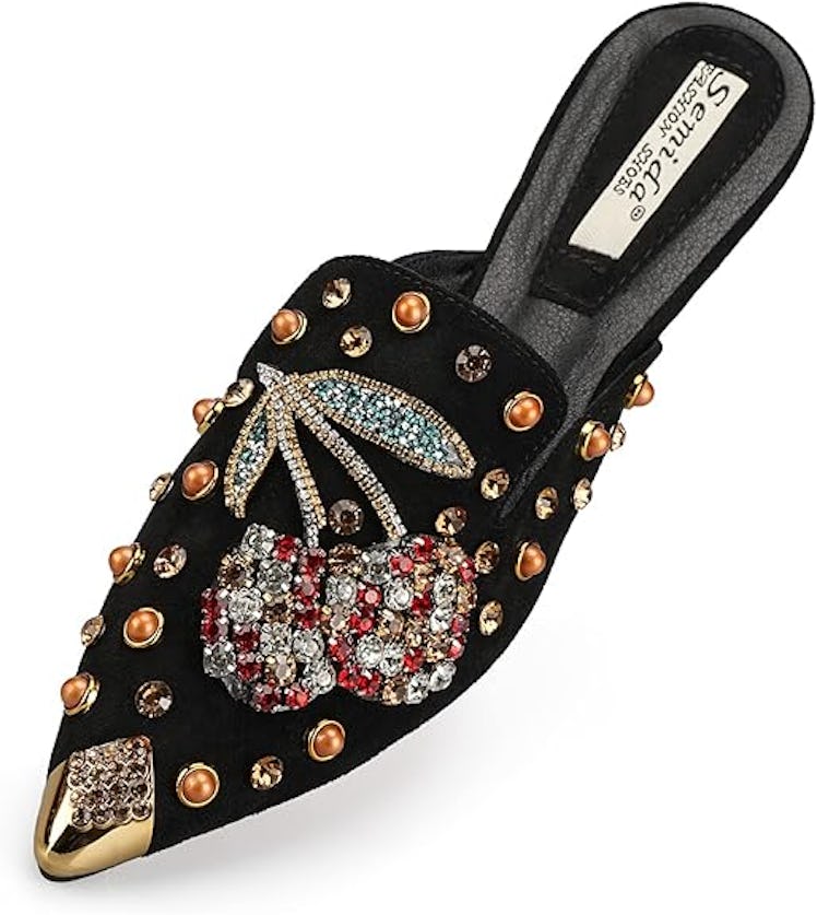 BGYJMTRCVHU Embellished Mules