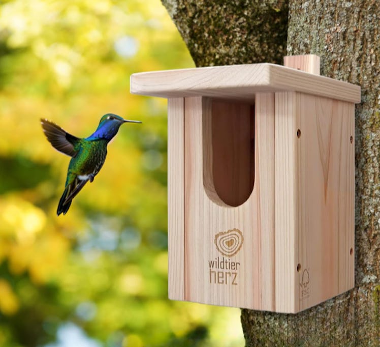 Wildlife Herz Wood Bird House