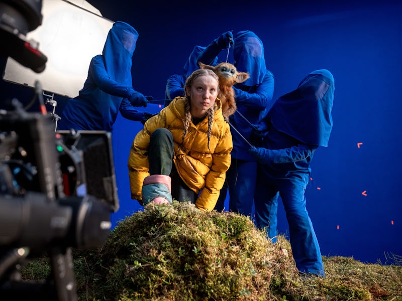 Helena Zengel behind the scenes of The Legend of Ochi
