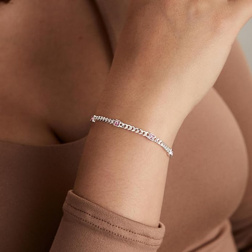 Alex and Ani Birthstone Curb Chain Bracelet