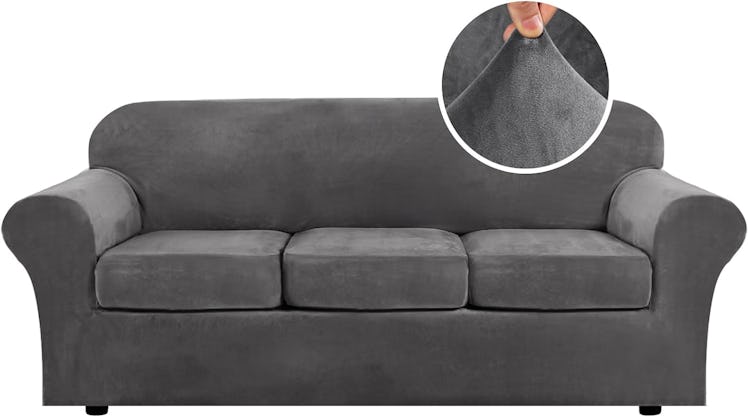 H.VERSAILTEX Velvet Sofa Covers (3-Pack)