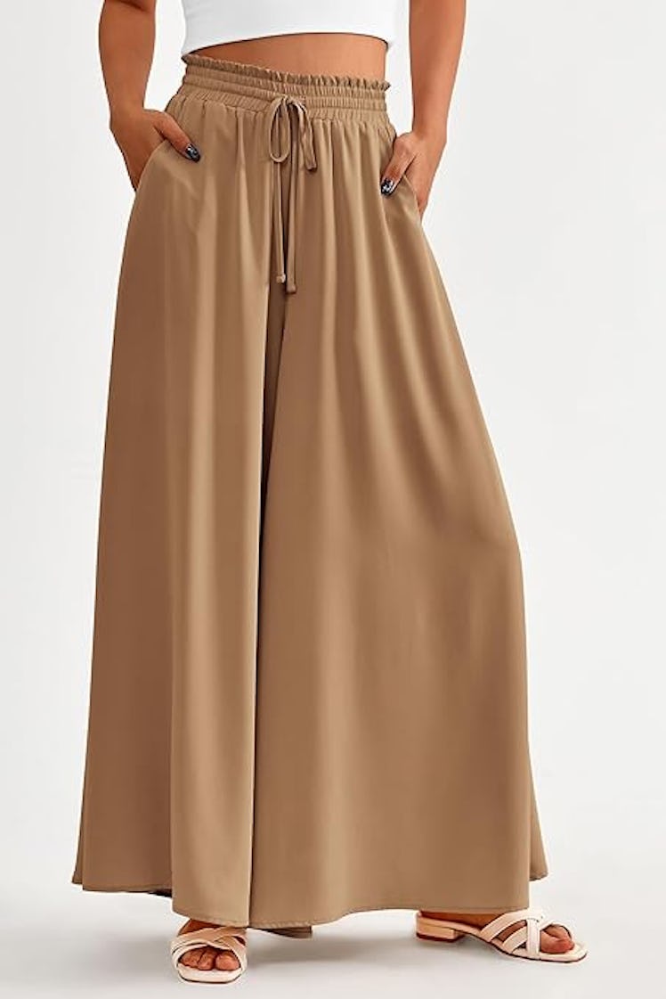 PRETTYGARDEN Wide-Leg Palazzo Pants