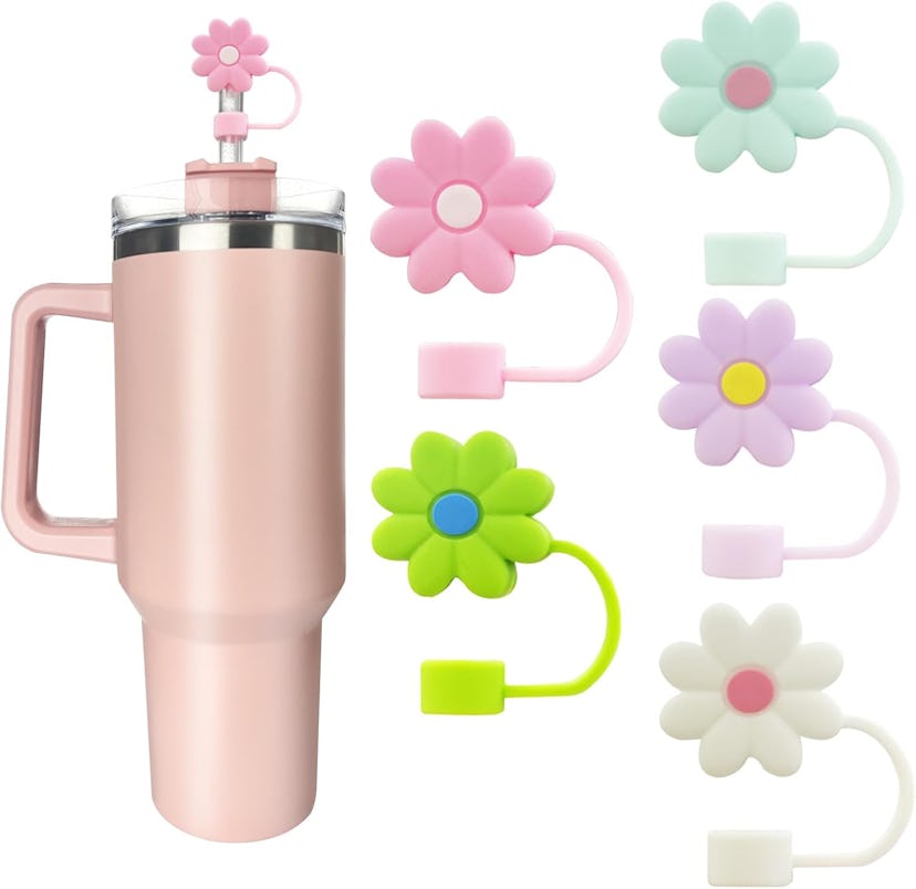 Velaco Silicone Straw Covers Cap (5-Pieces)