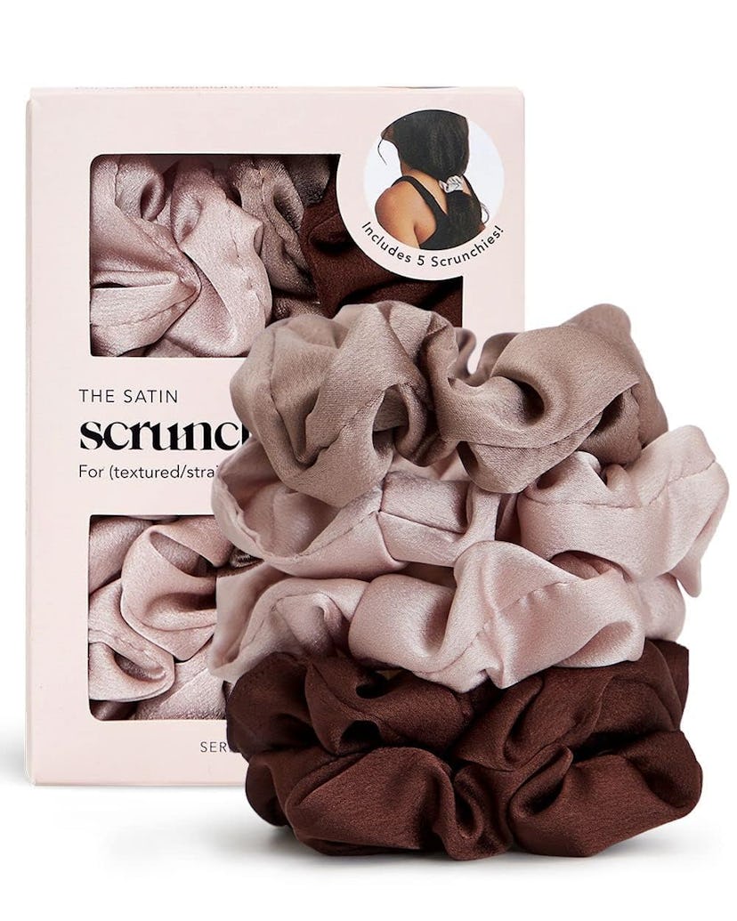 Kitsch Satin Scrunchies (5-Pieces)