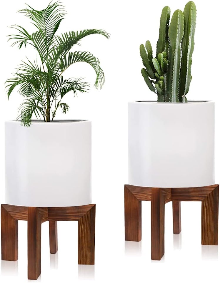 hismocal Wooden Plant Stand (2-Pack)