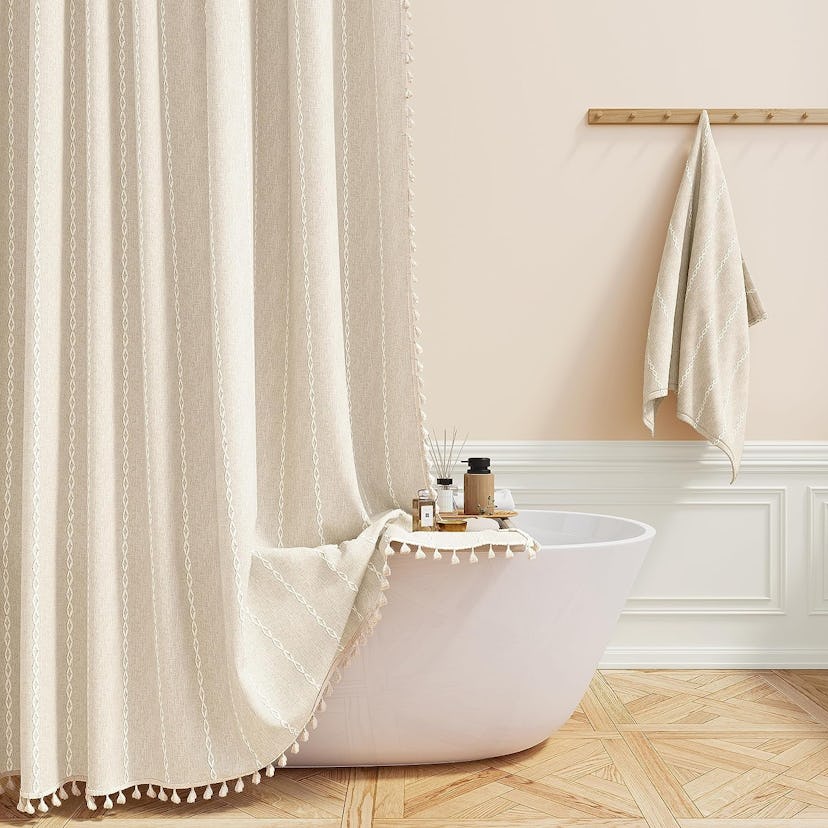 BTTN Boho Shower Curtain