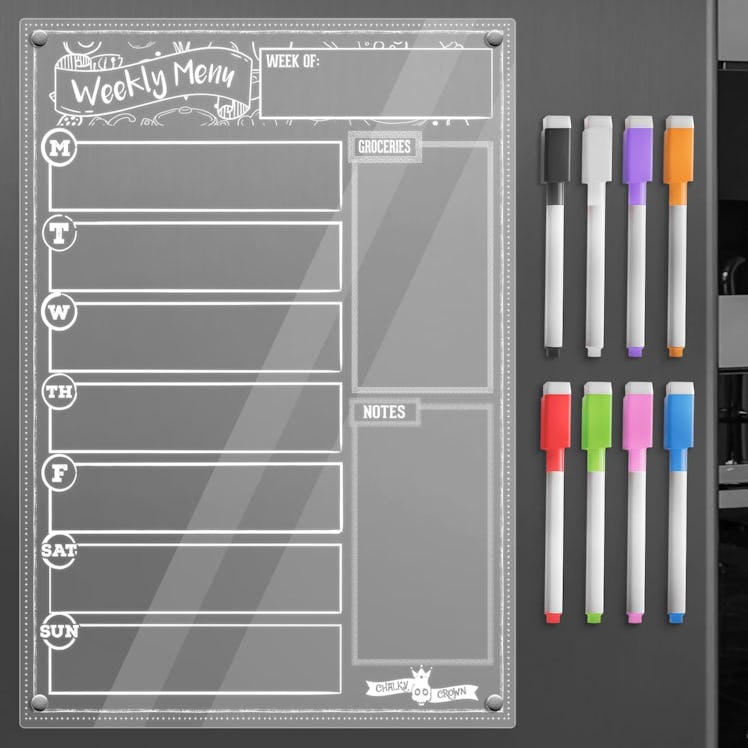 CHALKY CROWN Magnetic Fridge Planner (9-Pieces)