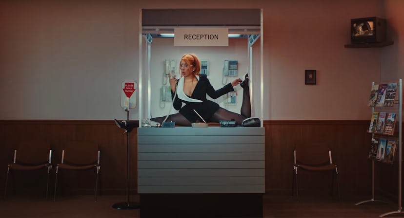 Meg Thee Stallion’s new music video features cutout bodysuits, booty shorts, and more.