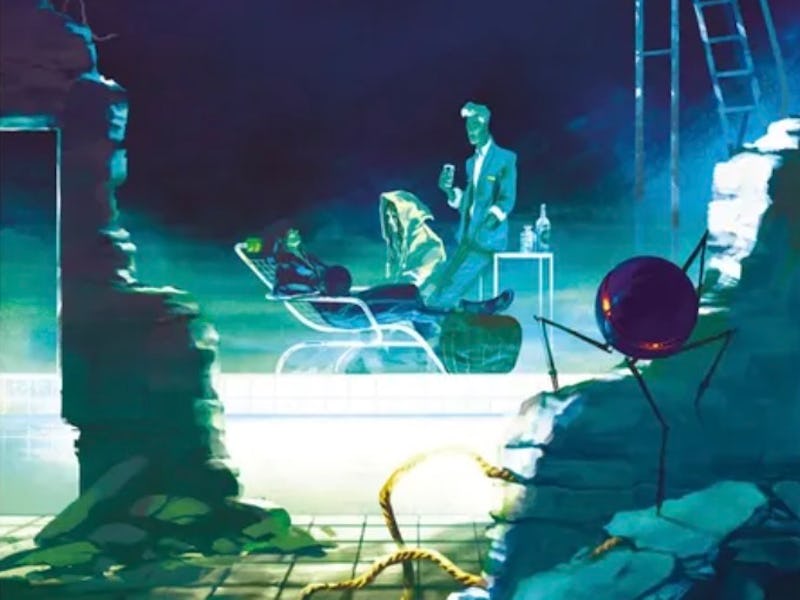 An interior illustration of 'Neuromancer.'