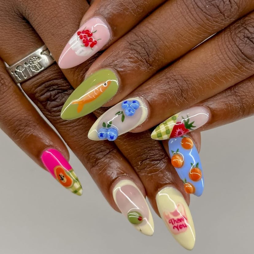 Bold Masculine 3D Nails That Wow