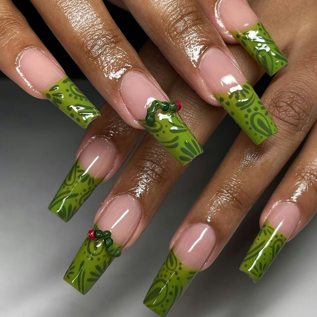 Bold Masculine 3D Nails That Command Attention