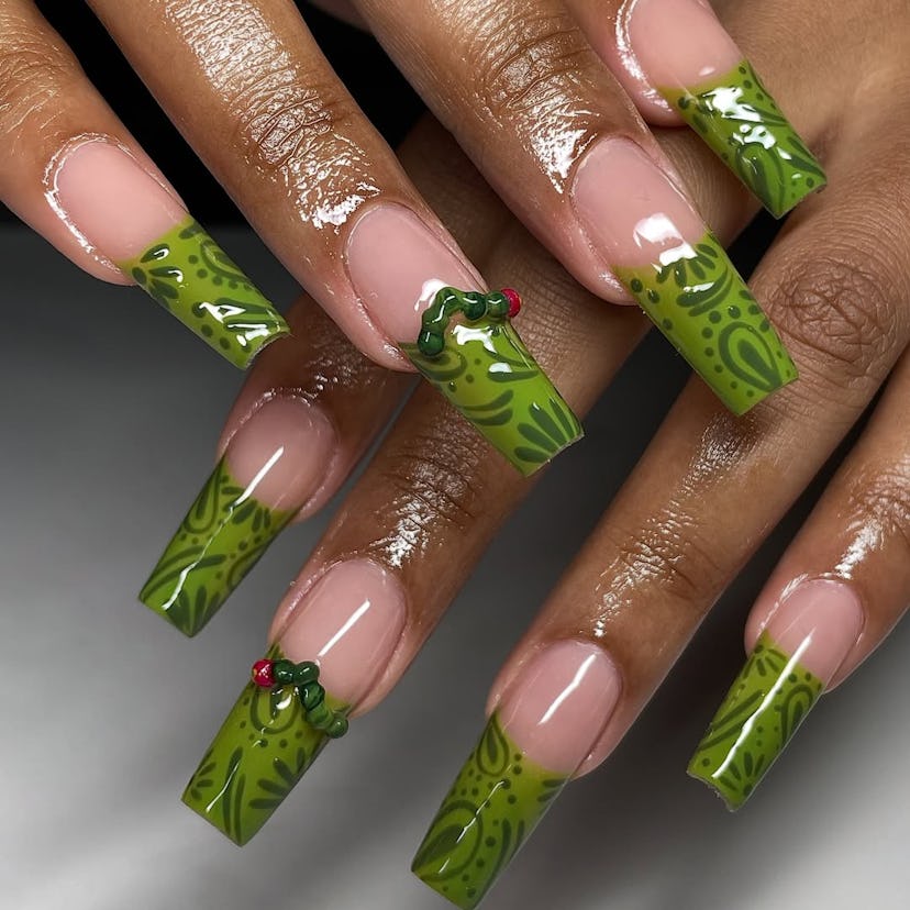Bold Masculine 3D Nails That Command Attention
