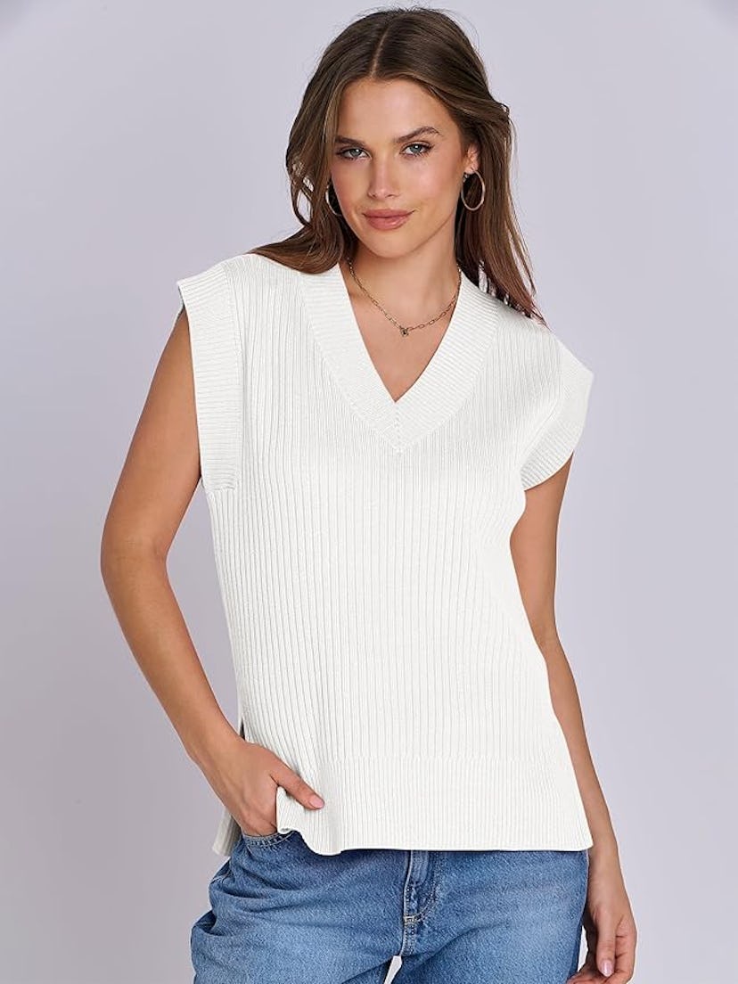 ANRABESS V-Neck Sweater Vest 