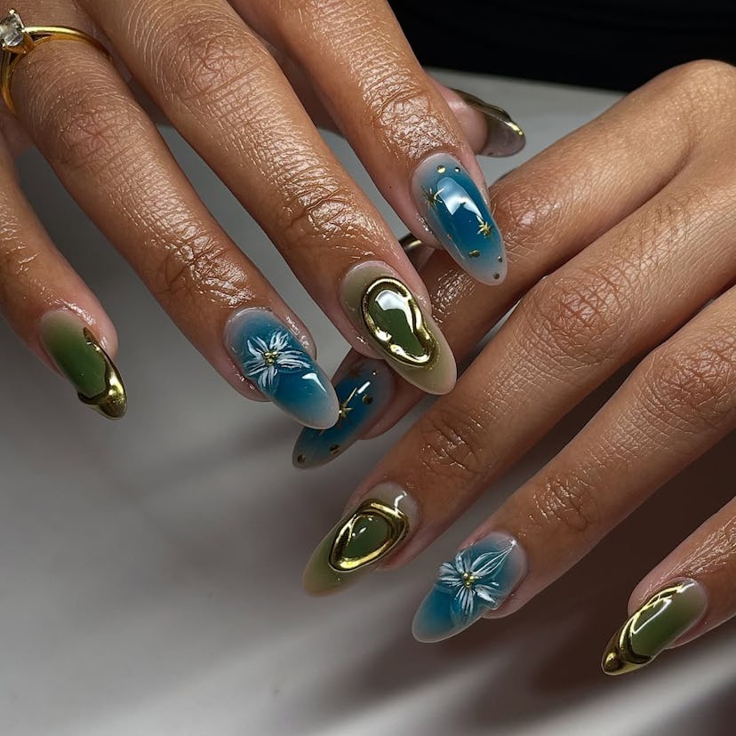 Bold Masculine 3D Nails That Wow