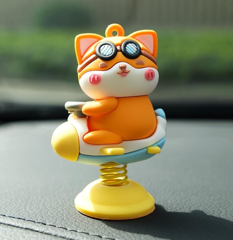 EMPATHECH Rocket Puppy Car Dashboard Decor