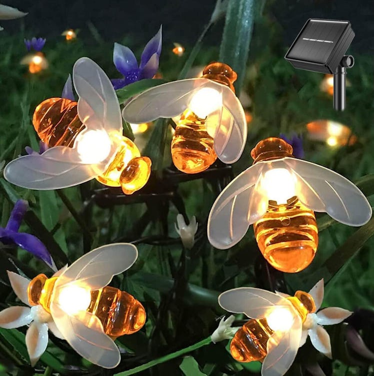 SEMILITS Bee-Shaped Solar String Lights