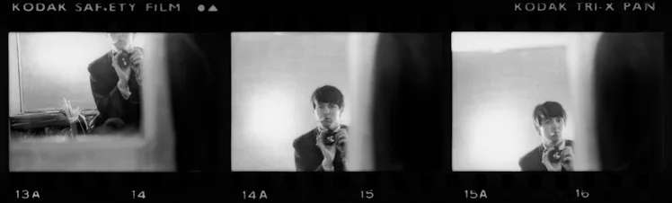 Paul takes a self portrait