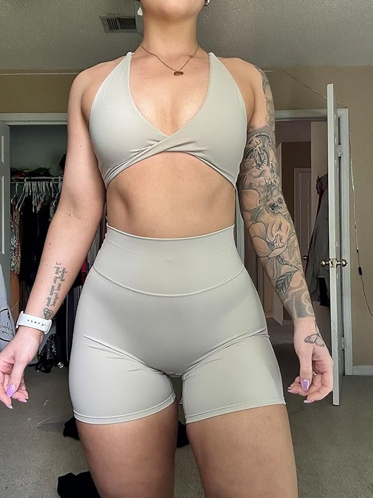 Aoxjox Backless Sports Bra