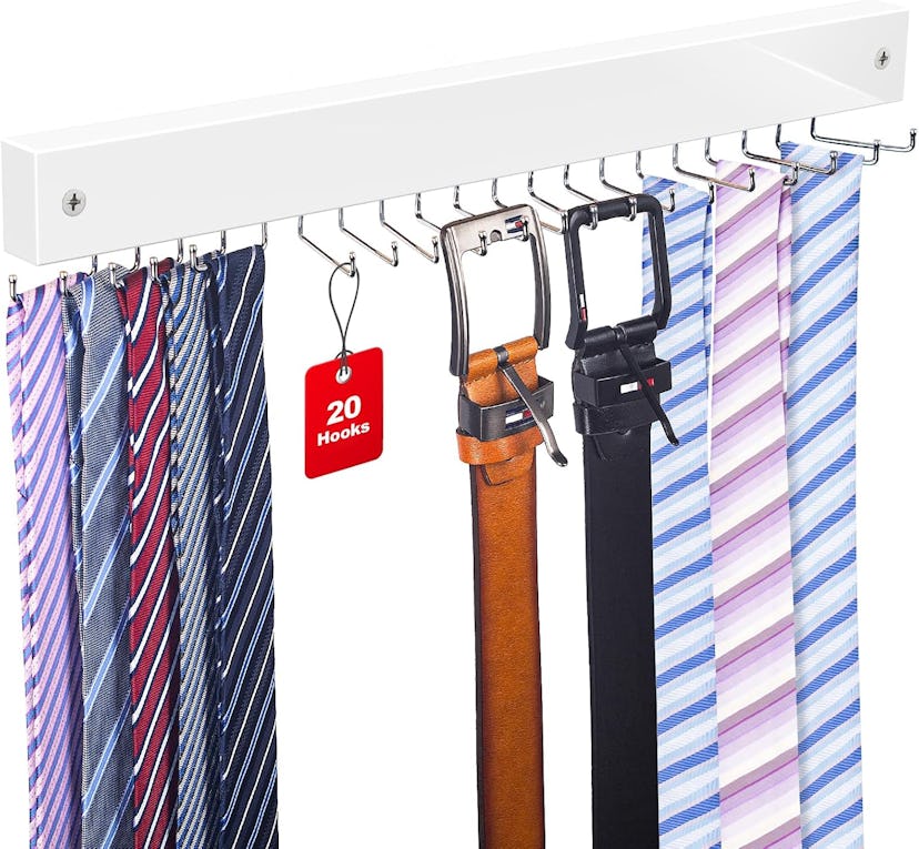 OTECKK Wall-Mounted Tie & Belt Hanger