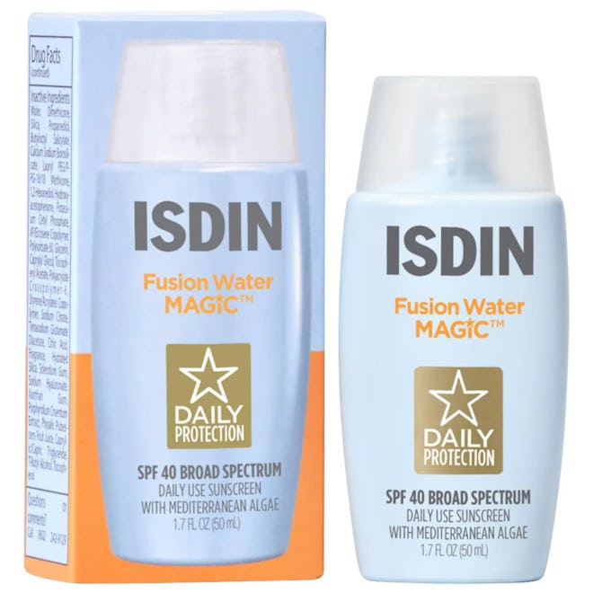 Isdin Fusion Water Magic SPF 40 Sunscreen with Hyaluronic Acid and Vitamin E