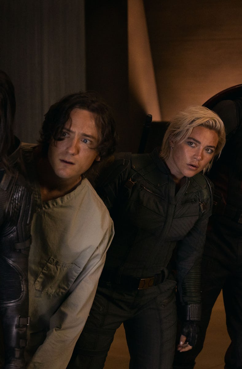 Ghost (Hannah John Kamen), Robert Reynolds/Sentry (Lewis Pullman), Yelena Belova (Florence Pugh), an...