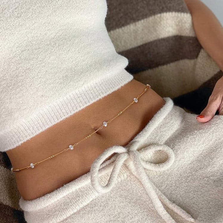 PEARLADA 18-Karat Gold Waist Chain