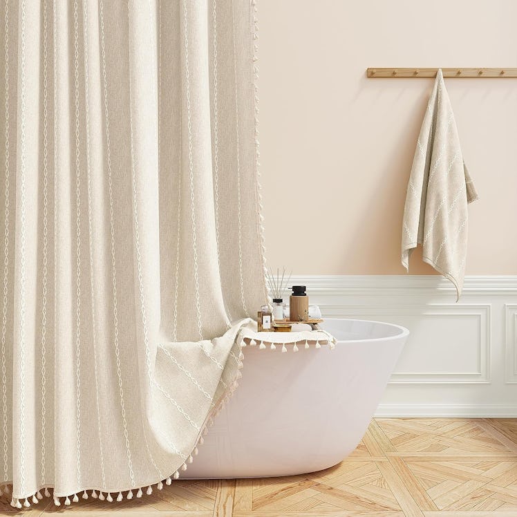 BTTN Boho Farmhouse Shower Curtain