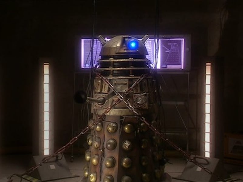 The captured Dalek in 2005's 'Doctor Who' episode 'Dalek.'