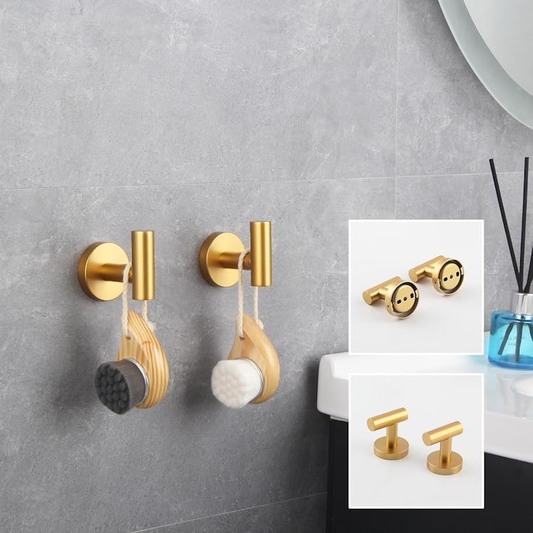 GERZWY Stainless Steel Wall Hooks (2-Pack)