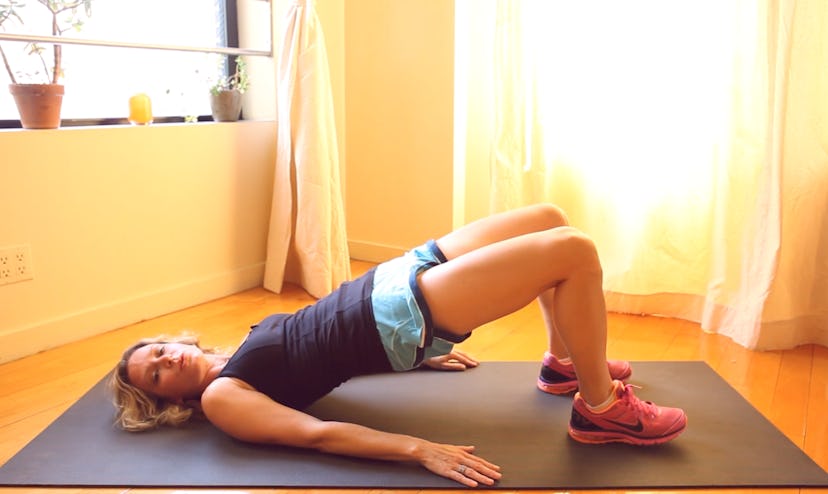 Glute bridges with tempo.